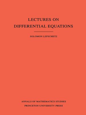 cover image of Lectures on Differential Equations (AM14)